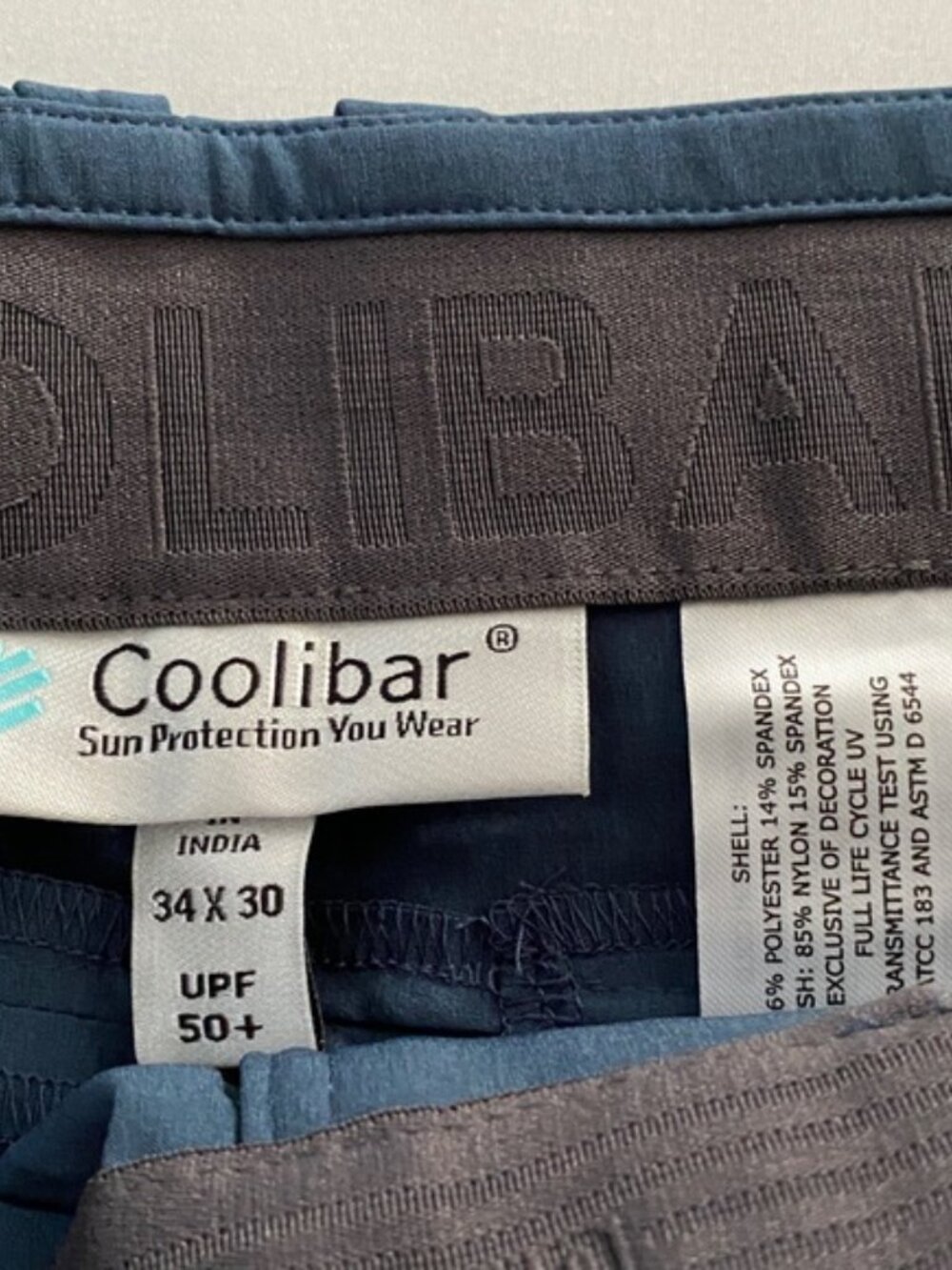 Coolibar Men’s Golf Travel Pants UPF 50+ Avalos Pants NWT Blue size 34 - Picture 14 of 15